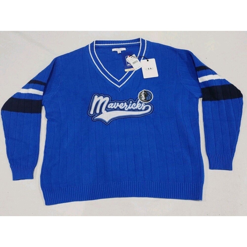 NBA Dallas Mavericks Sweater V-Neck Women's Size Large WEAR by Erin Andrews